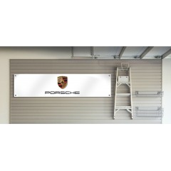 Porsche Small Logo Garage/Workshop Banner